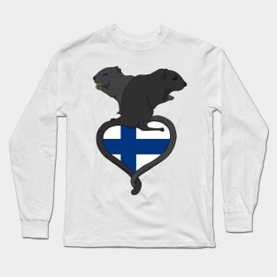 Gerbil Finland (dark) Long Sleeve T-Shirt